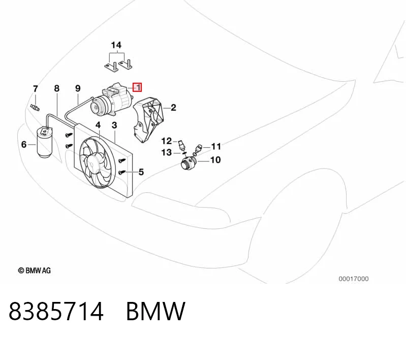8385714 BMW Компресор холодоагенту