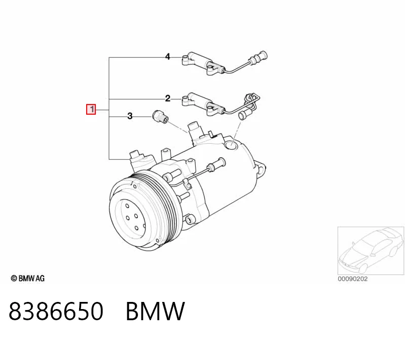 8386650 BMW Компресор холодоагенту