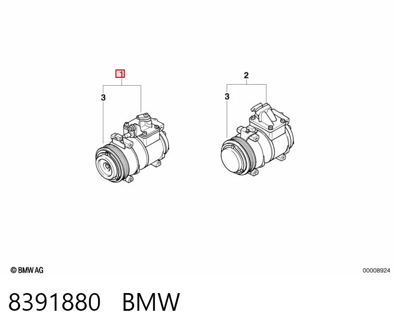8391880 BMW Компресор холодоагенту