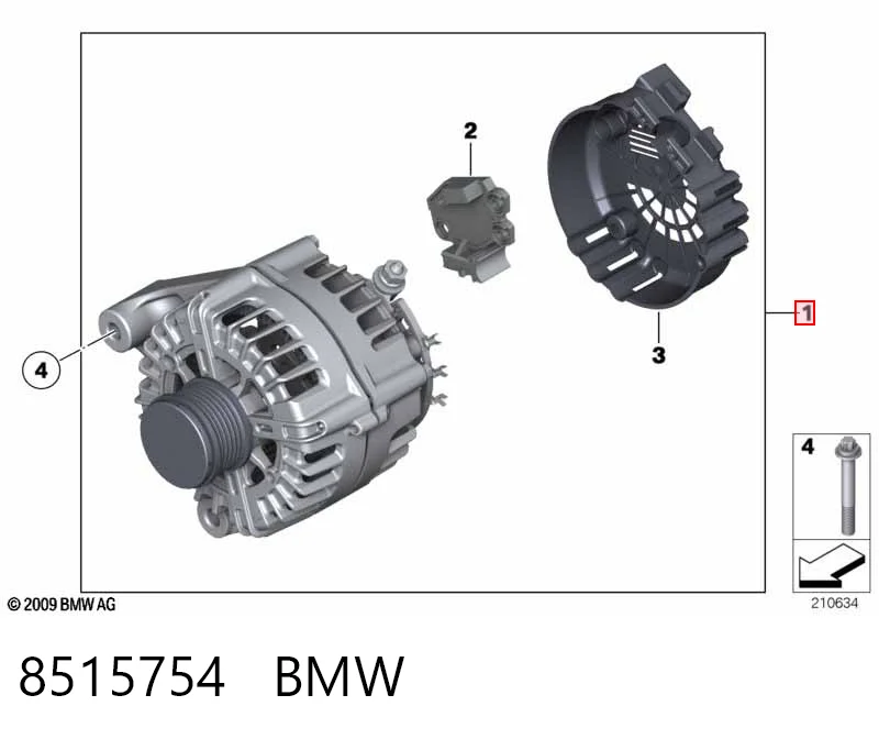 8515754 BMW Авто генератор