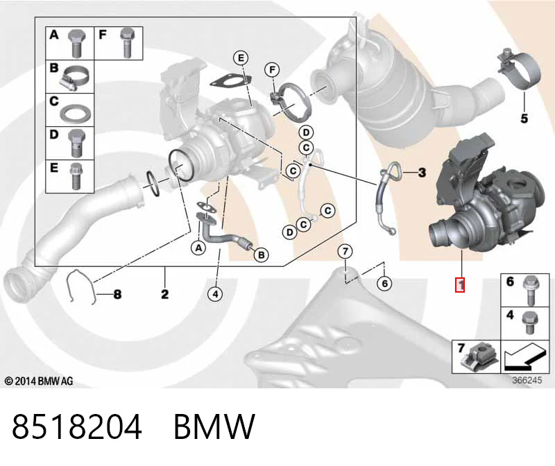 8518204 BMW Турбонаддув