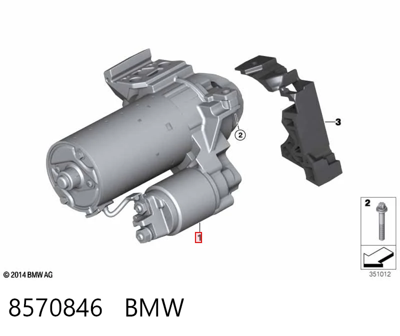 8570846 BMW Стартер двигуна