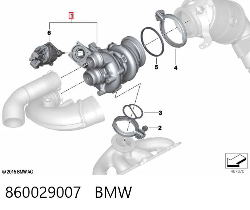 Турбокомпресор BMW 5 