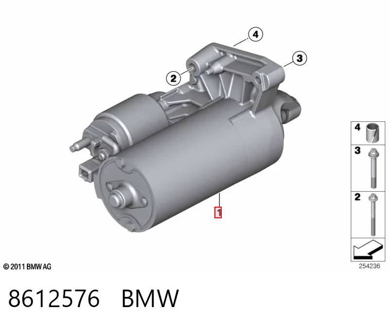 8612576 BMW Стартер двигуна