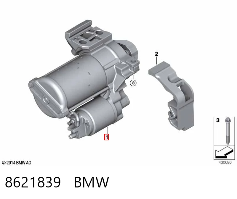 8621839 BMW Стартер двигуна