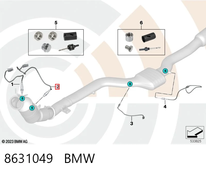 8631049 BMW Лямбда зонд після каталізатора