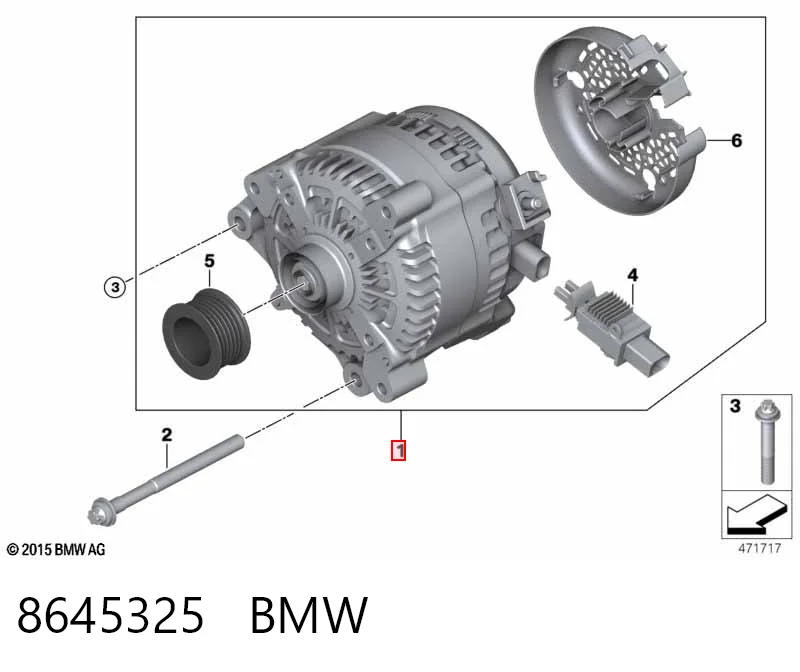 8645325 BMW Авто генератор