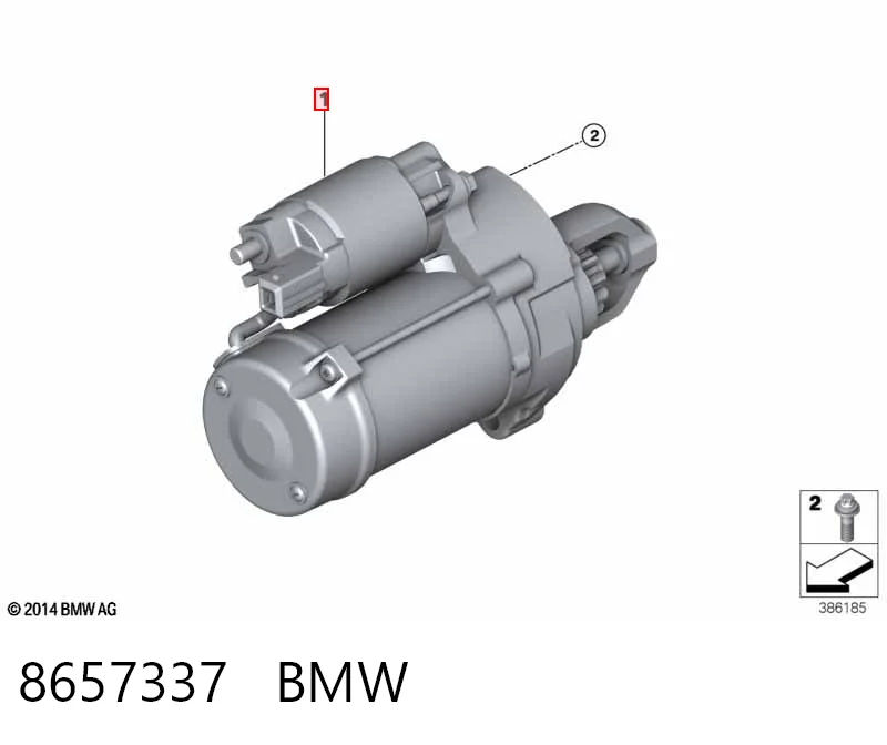 8657337 BMW Стартер двигуна