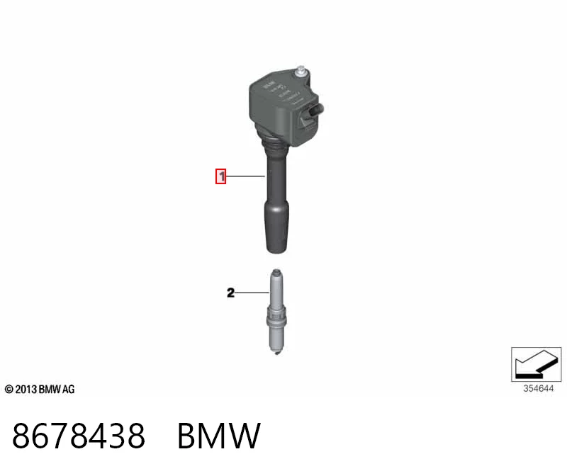 8678438 BMW Котушка запалювання