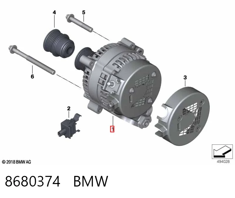 8680374 BMW Авто генератор