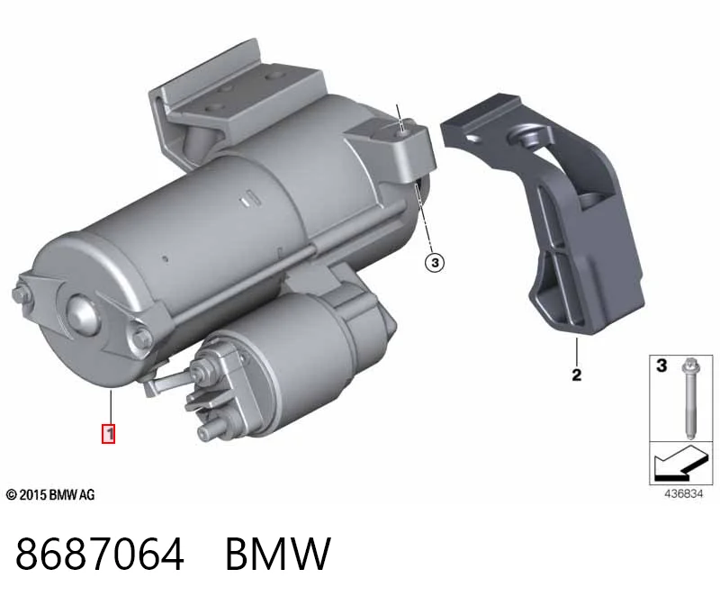 8687064 BMW Стартер двигуна