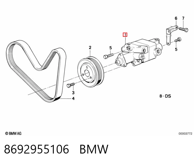 8692955106 BMW Насос гідропідсилювача