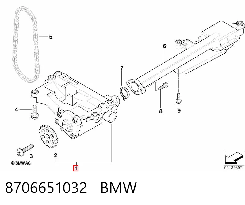 Купити Масляний насос BMW 5  E61