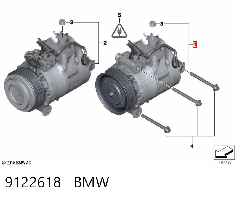 9122618 BMW Компресор холодоагенту