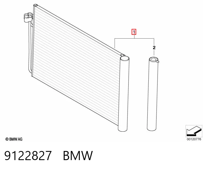 9122827 BMW Конденсатор