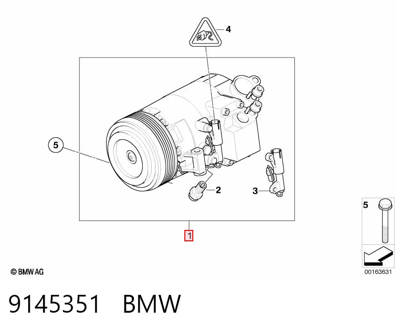 9145351 BMW Компресор холодоагенту