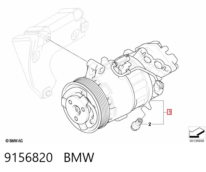 9156820 BMW Компресор холодоагенту