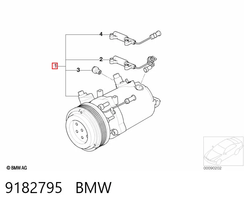 9182795 BMW Компресор холодоагенту