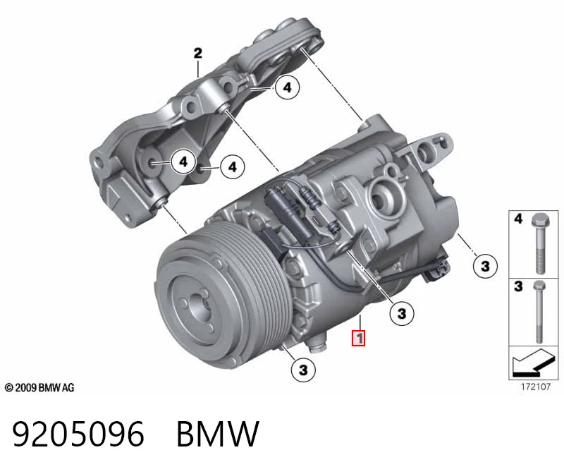 9205096 BMW Компресор холодоагенту