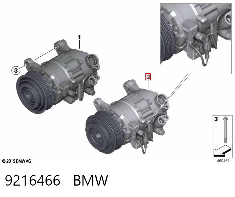 9216466 BMW Компресор холодоагенту