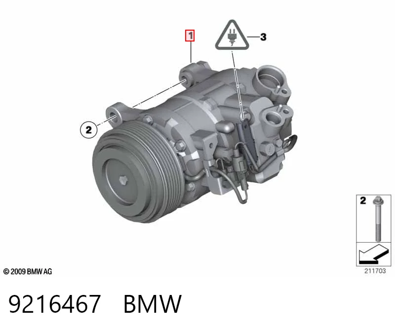 9216467 BMW Компресор холодоагенту