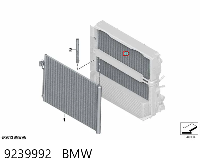 9239992 BMW Конденсатор
