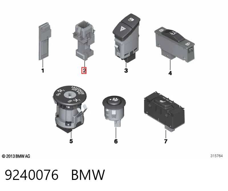 9240076 BMW Лягушка стоп-сигналу