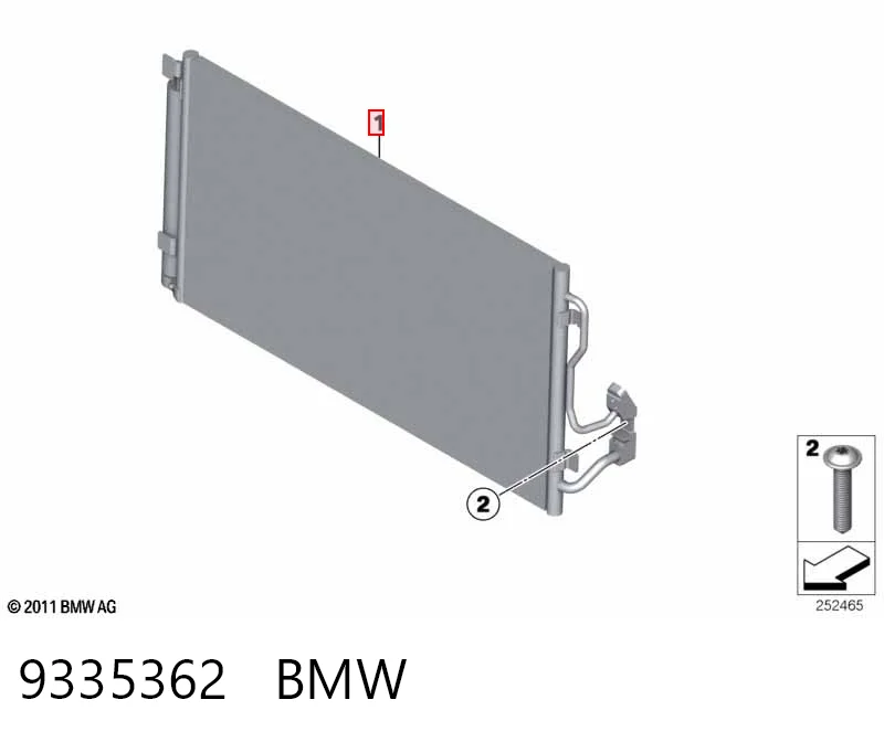 9335362 BMW Конденсатор