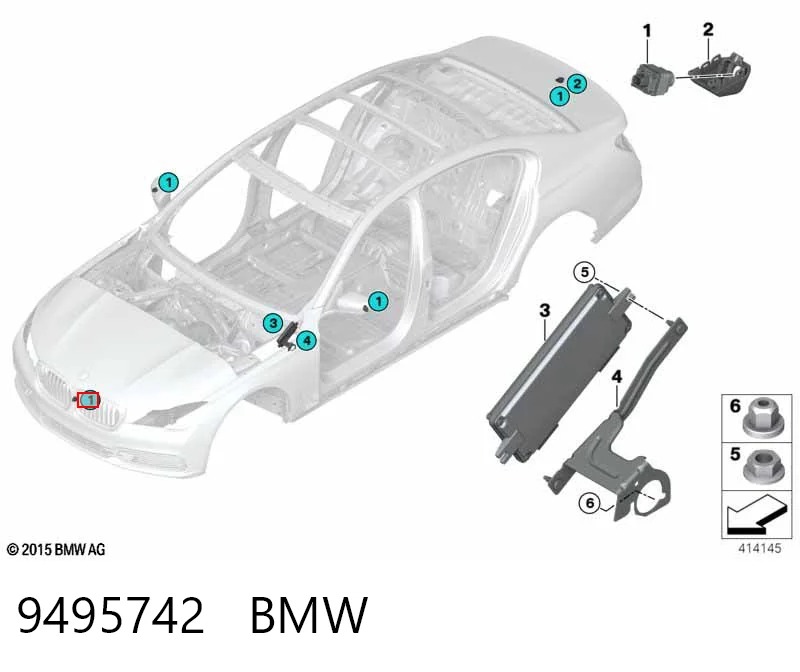 9495742 BMW Камера заднього виду