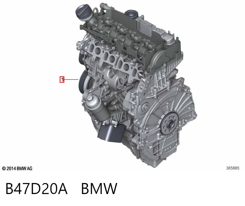 B47D20A BMW Мотор в зборі