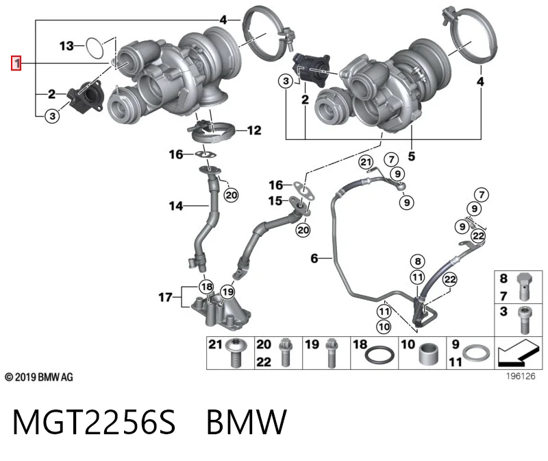 MGT2256S BMW Турбонаддув