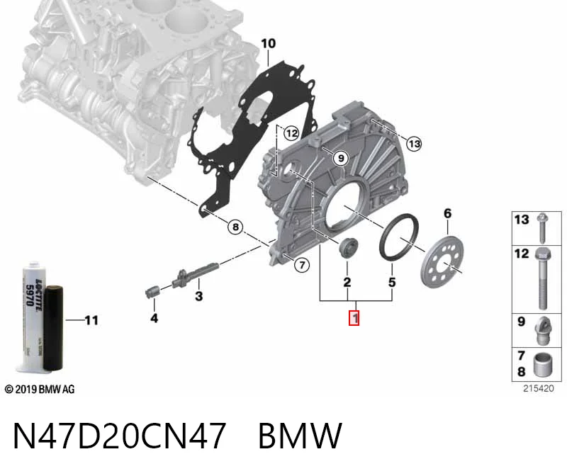 ДВЗ BMW X1 позашляховик (E84) (2009 - 2015) ціна, від 38.01 USD