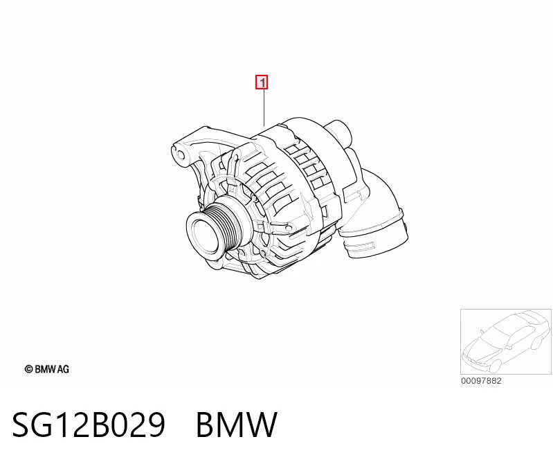 SG12B029 BMW Авто генератор