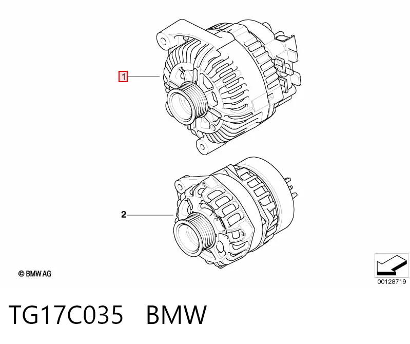 TG17C035 BMW Авто генератор