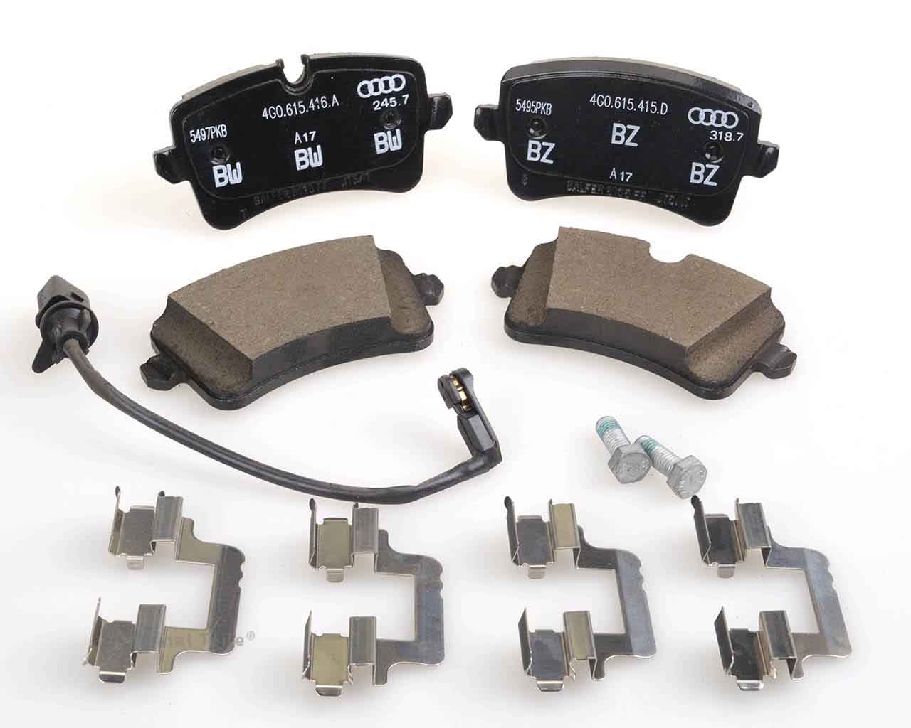 4G0698451C VAG Колодки гальмівні задні, дискові